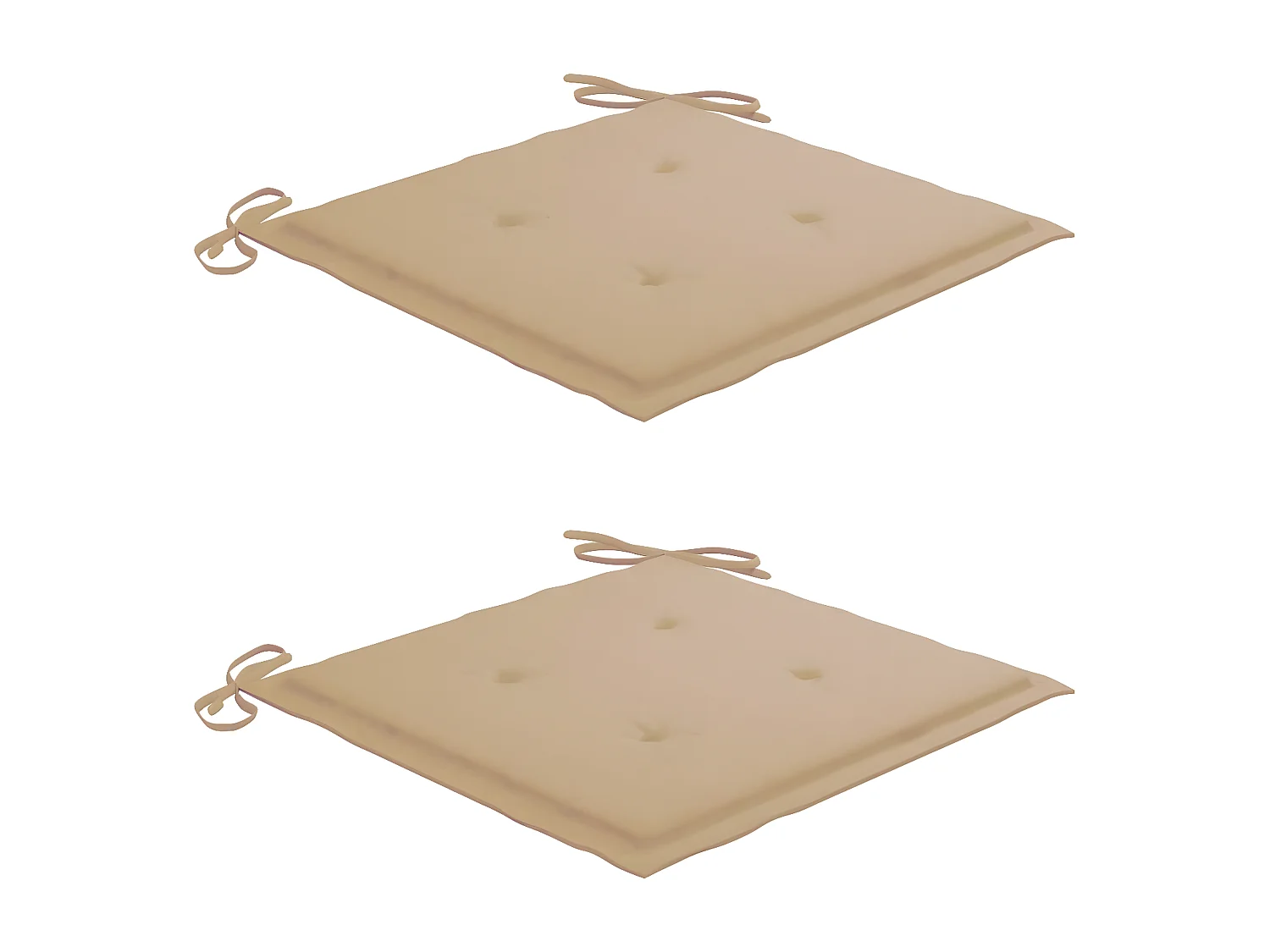 Schommelstoel met beige kussen massief teakhout BE545150