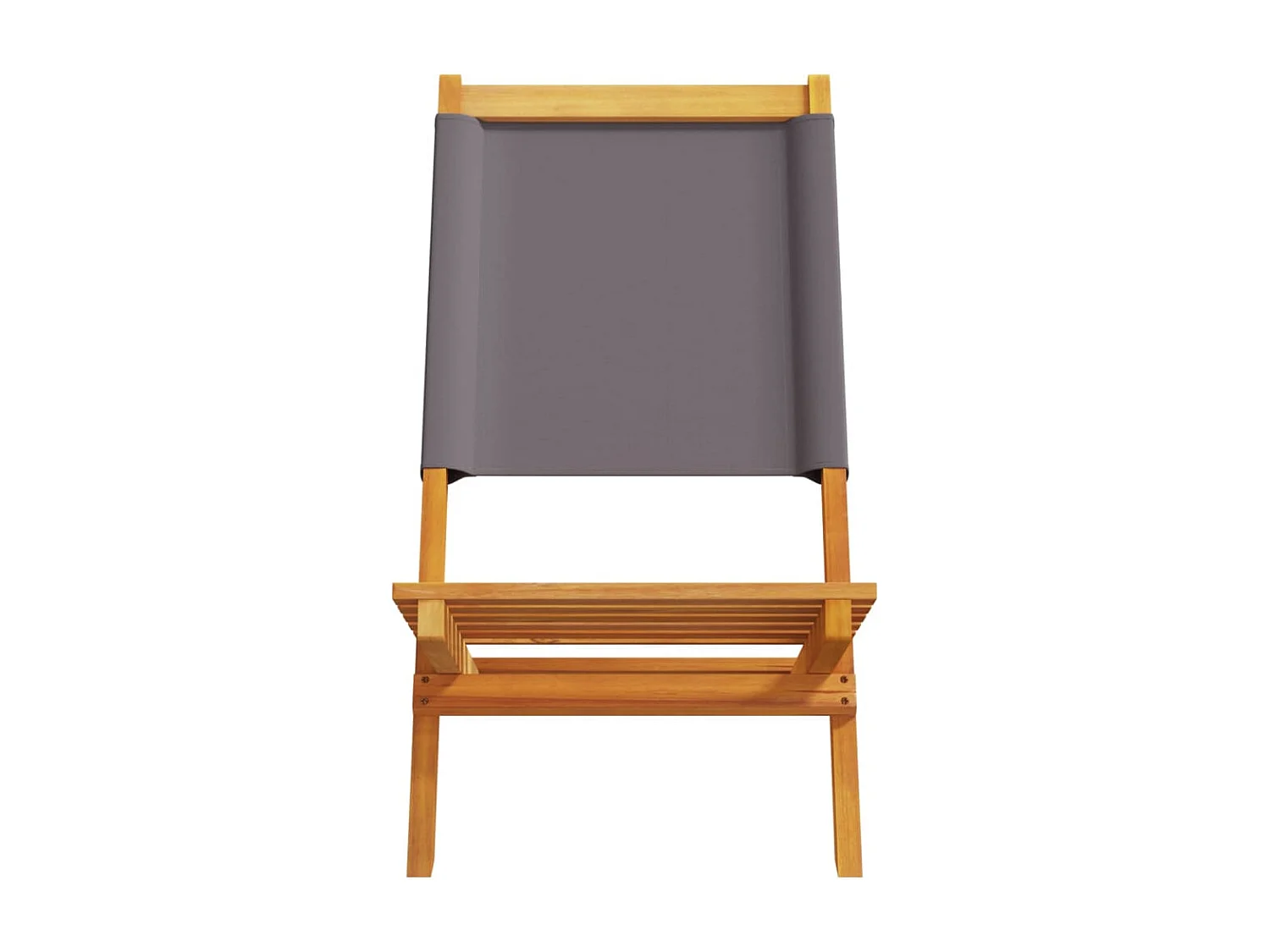 Tuinstoelen 2 st inklapbaar acaciahout en stof antracietkleurig BE515715