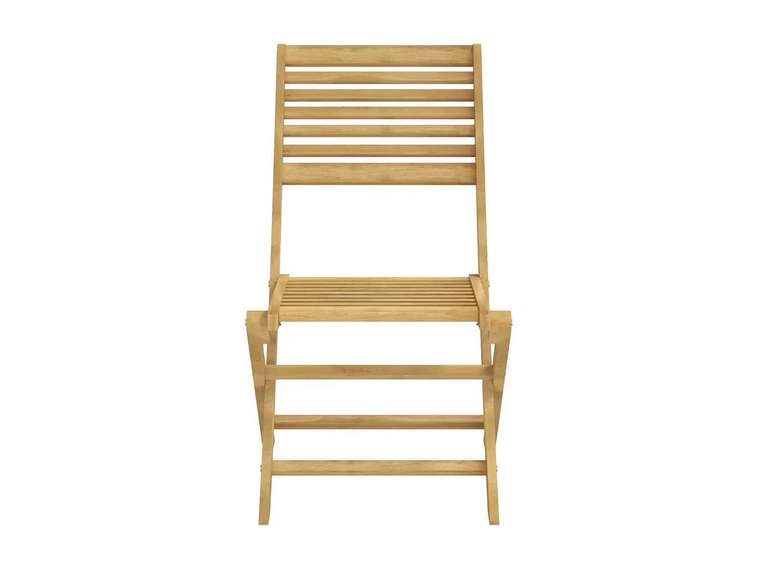 Lot de 2 Chaises pliables de jardin bois massif d'acacia FR18470