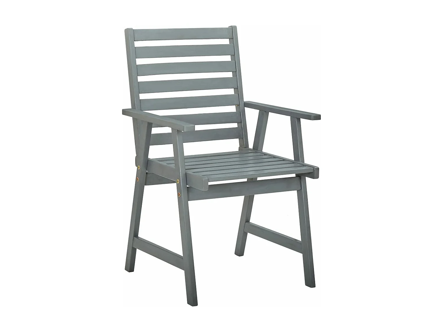 Lot de 2 Chaises à dîner de jardin avec coussins Acacia massif FR52704