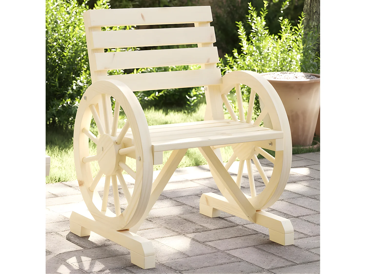 Cadeira de jardim 58x58x78,5 cm madeira de abeto maciça PT403850