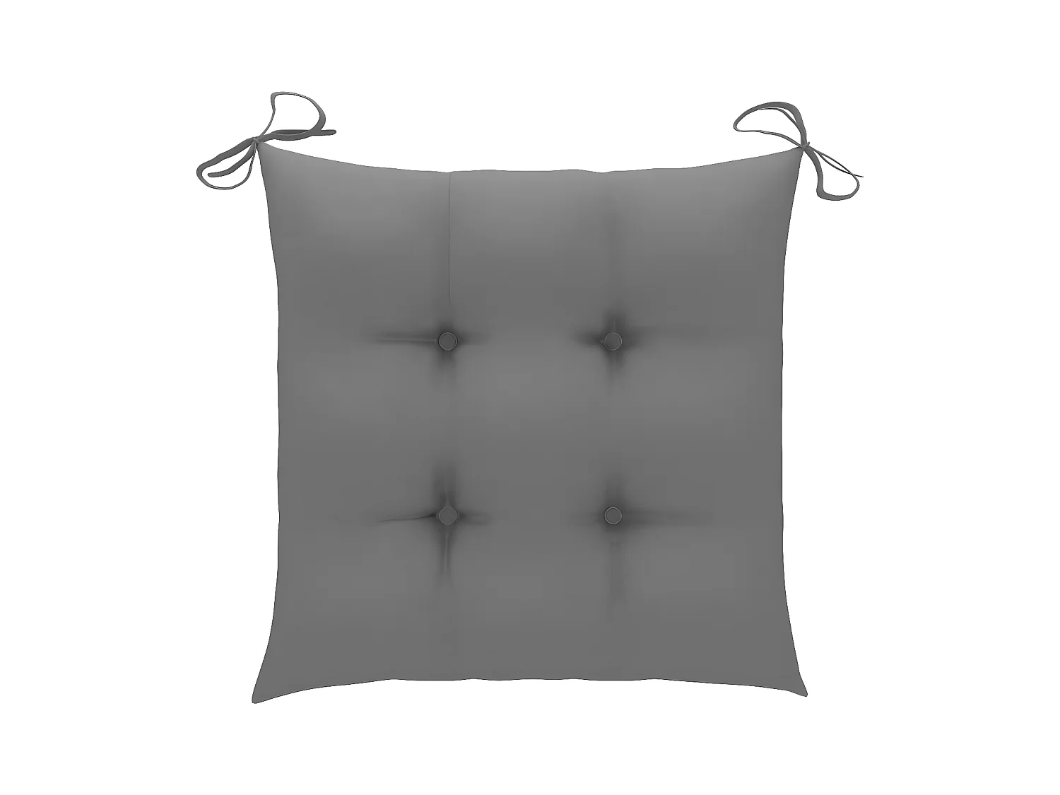 Chaise à bascule avec coussin gris Bois de teck solide FR28759