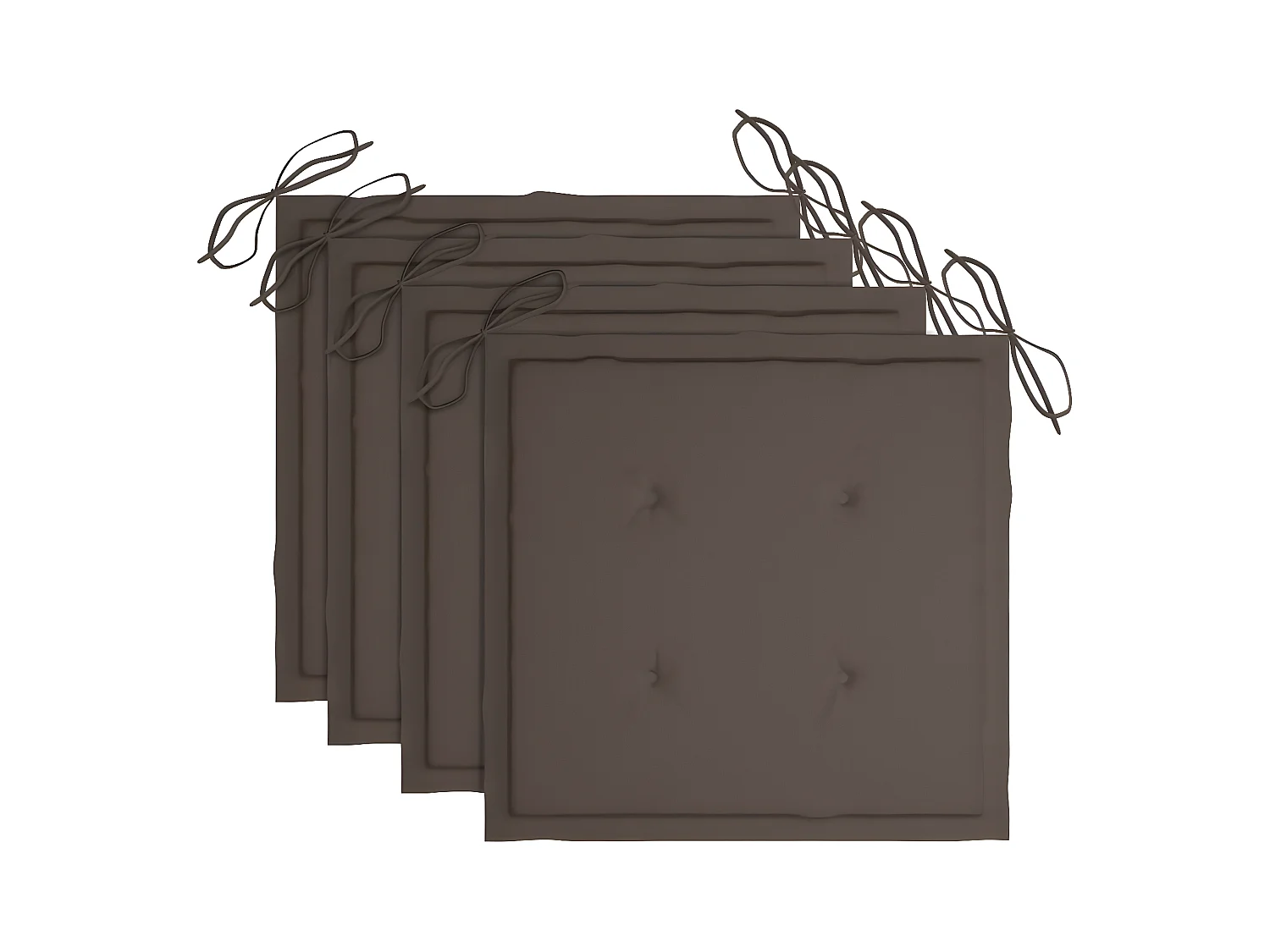 Tuinstoelen 4 st inklapbaar met kussens massief acaciahout BE744227