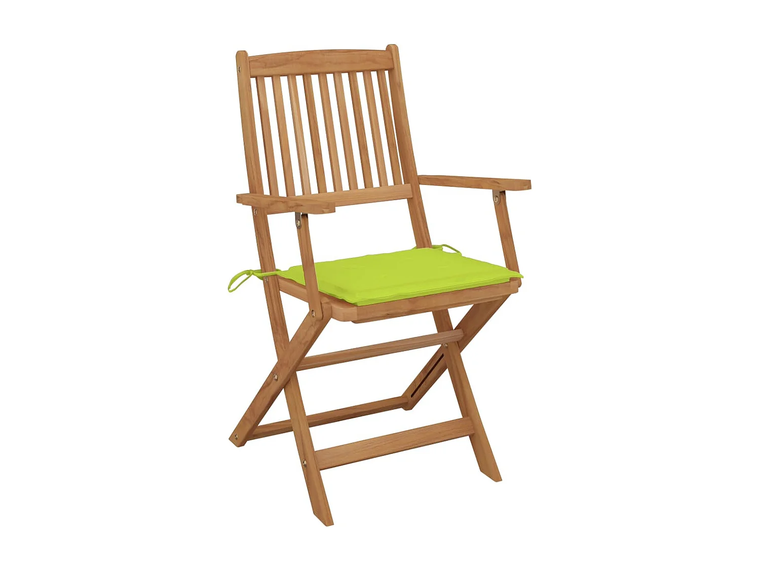 Cadeiras de jardim dobráveis c/ almofadões 6 pcs acácia maciça PT725198