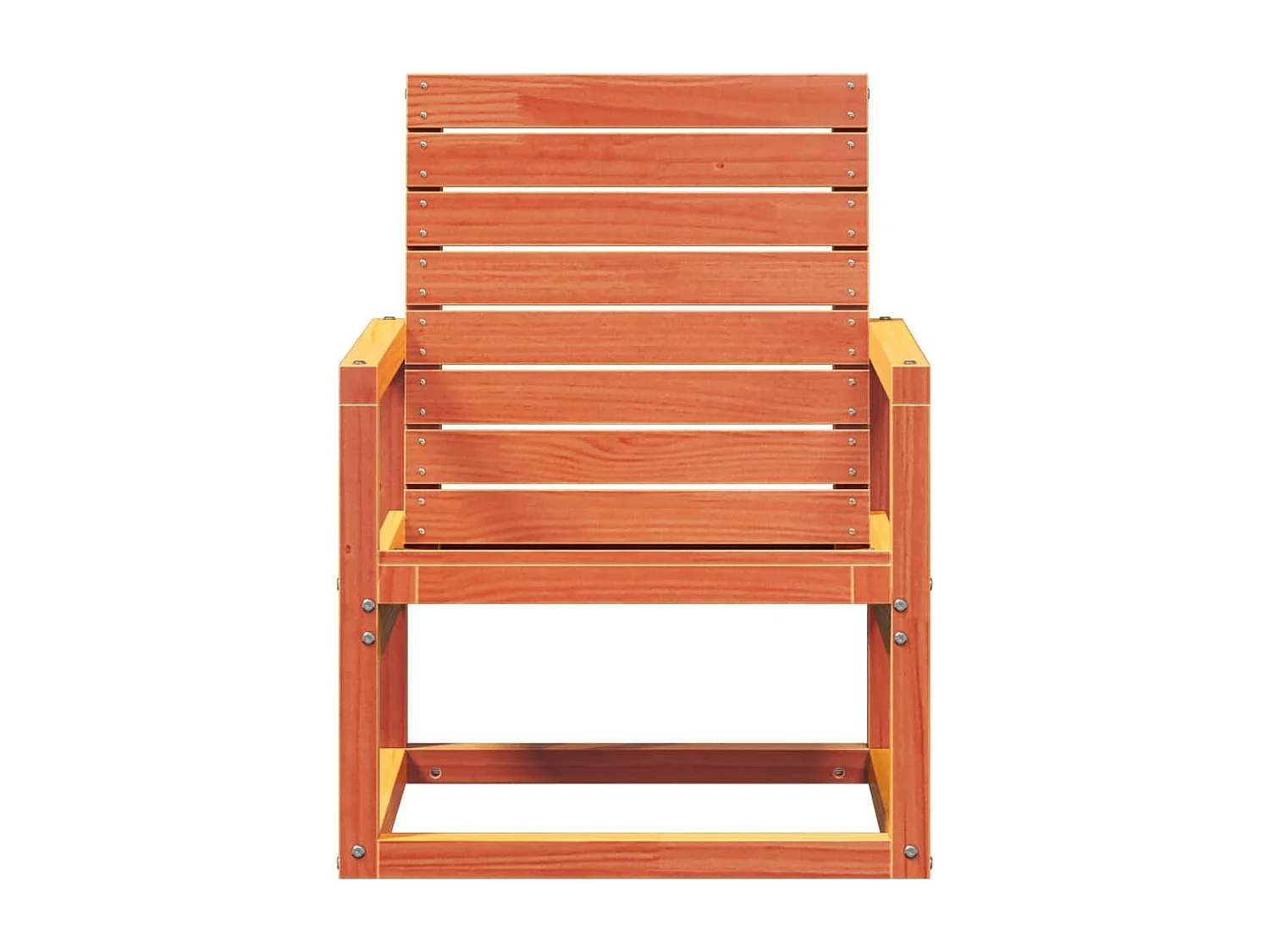 Chaise de jardin cire marron 57,5x63x76 cm bois de pin massif FR59653