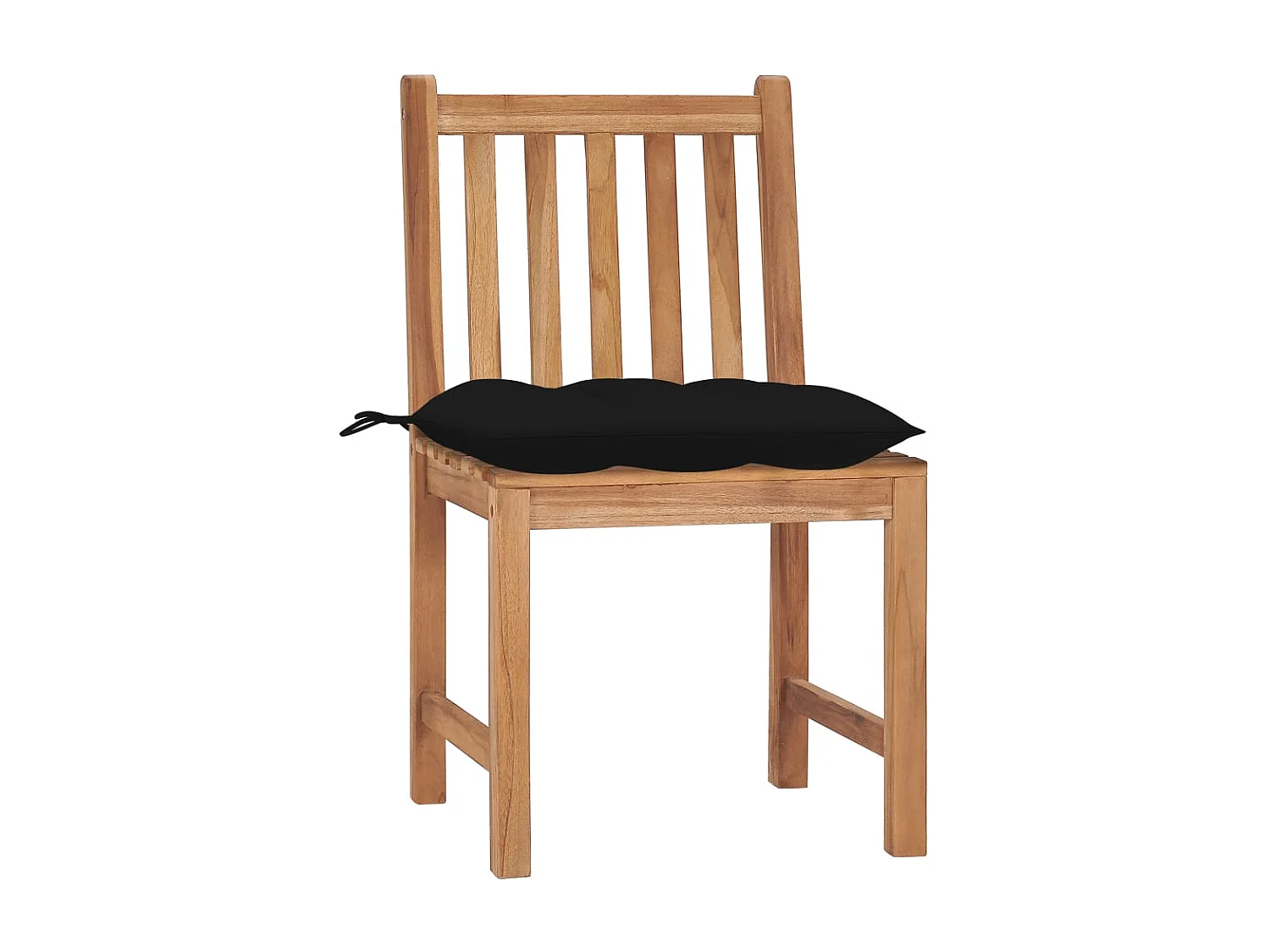 Lot de 2 Chaises de jardin avec coussins Bois de teck massif FR18038