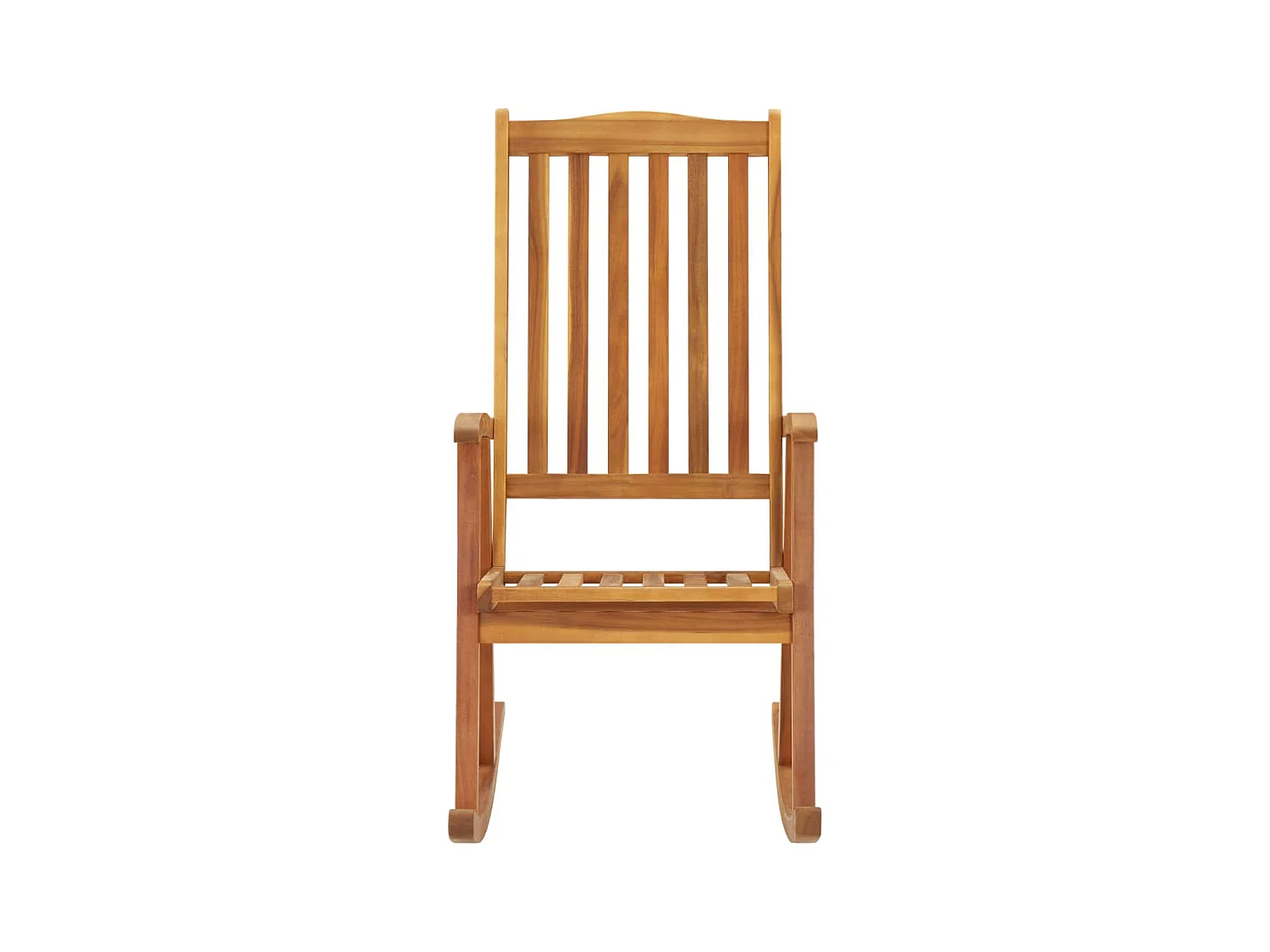 Chaise à bascule avec coussins Bois d'acacia massif FR98924
