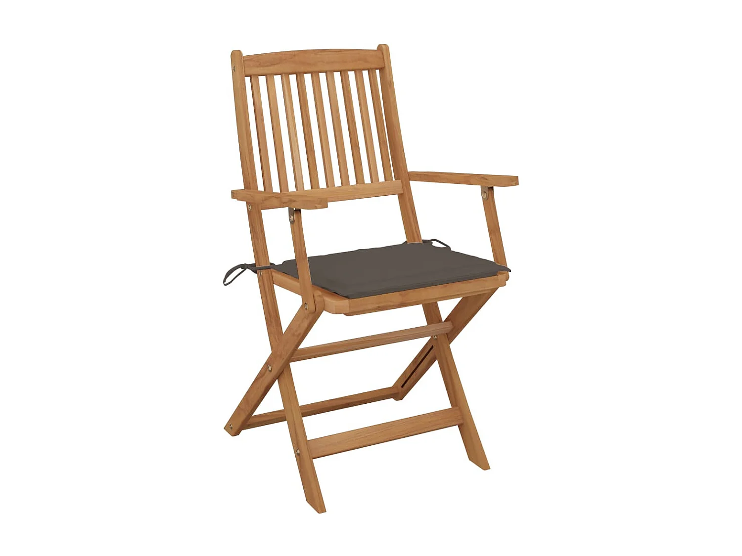 Cadeiras de jardim dobráveis c/ almofadões 6 pcs acácia maciça PT753859