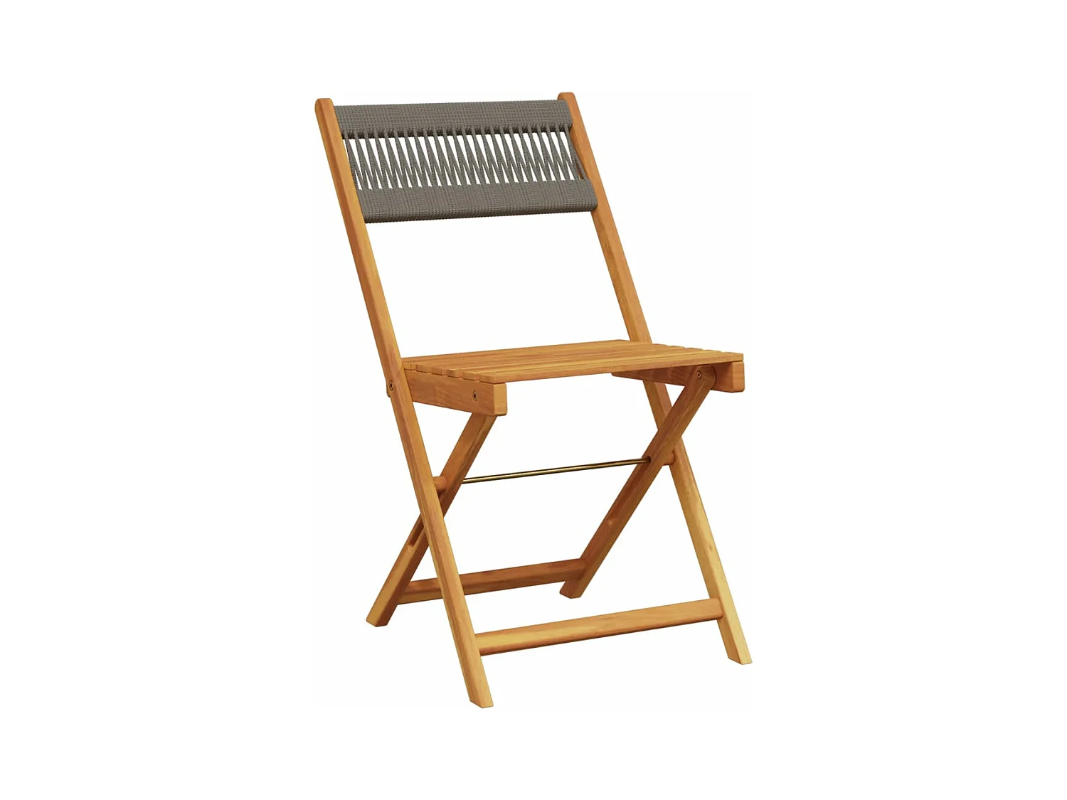 Tuinstoelen 4 st inklapbaar massief acaciahout grijs BE537538