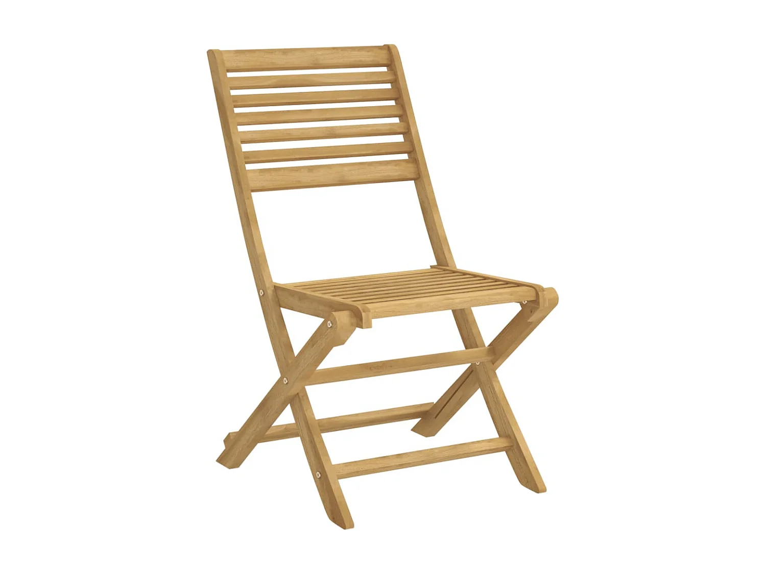 Juego de 6 Sillas de jardín plegables madera acacia 48,5x61,5x87 cm ES771225