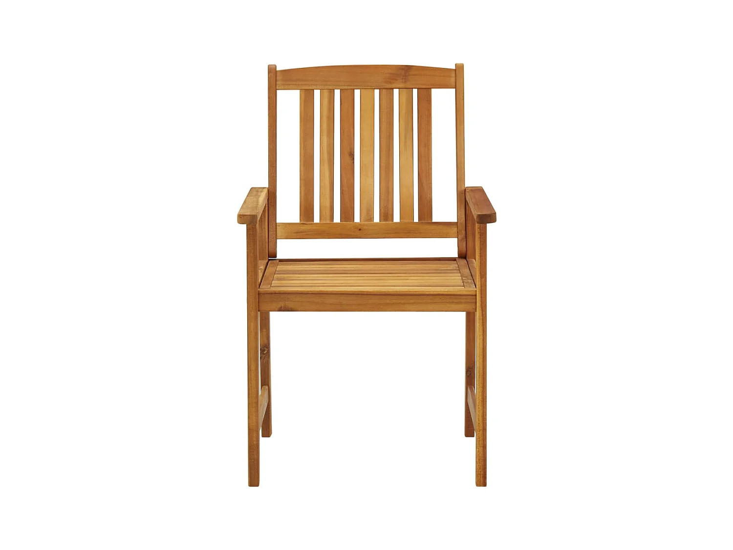 Lot de 2 Chaises de jardin avec coussins Bois d'acacia massif FR57624