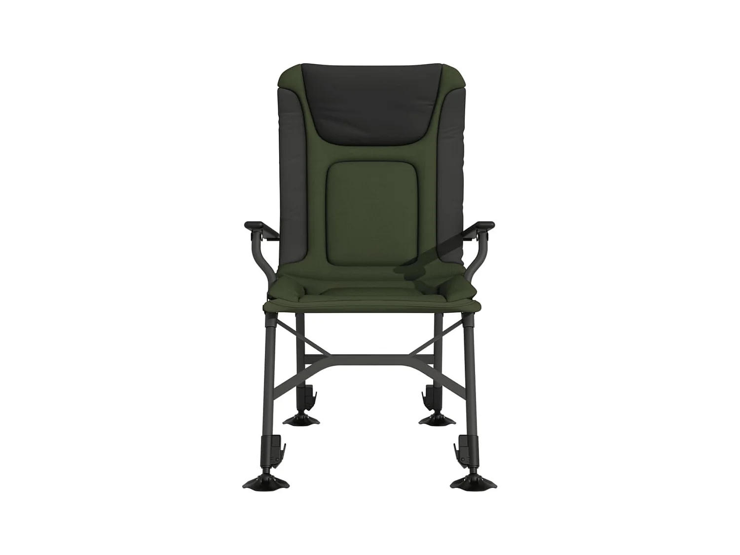 Chaise de pêche avec accoudoir pliable vert FR81897