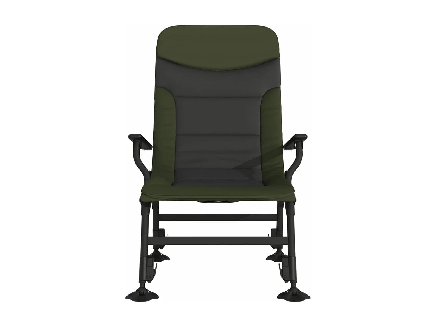 Silla de pesca con reposabrazos plegable verde ES150129