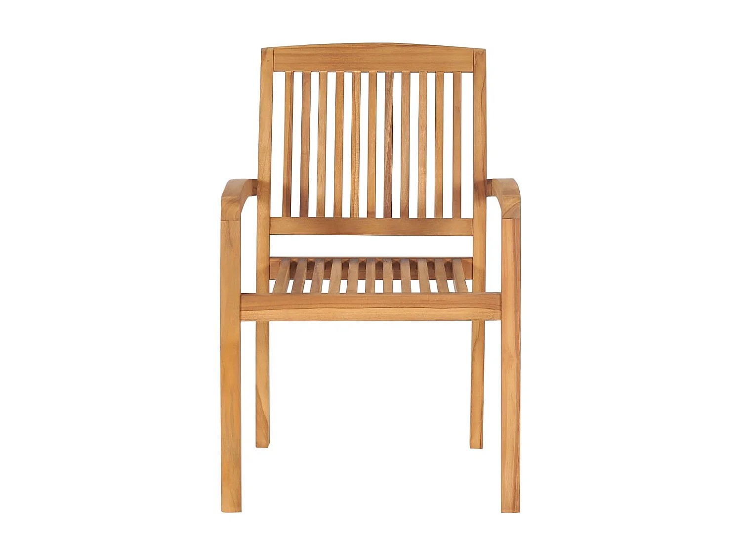 Lot de 2 Chaises de jardin avec coussins vert vif Teck massif FR68839