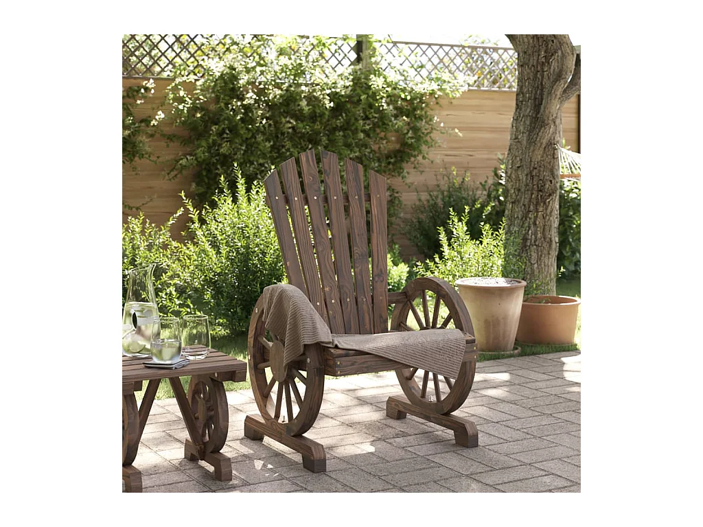 Chaise de jardin Adirondack bois de sapin massif FR46760