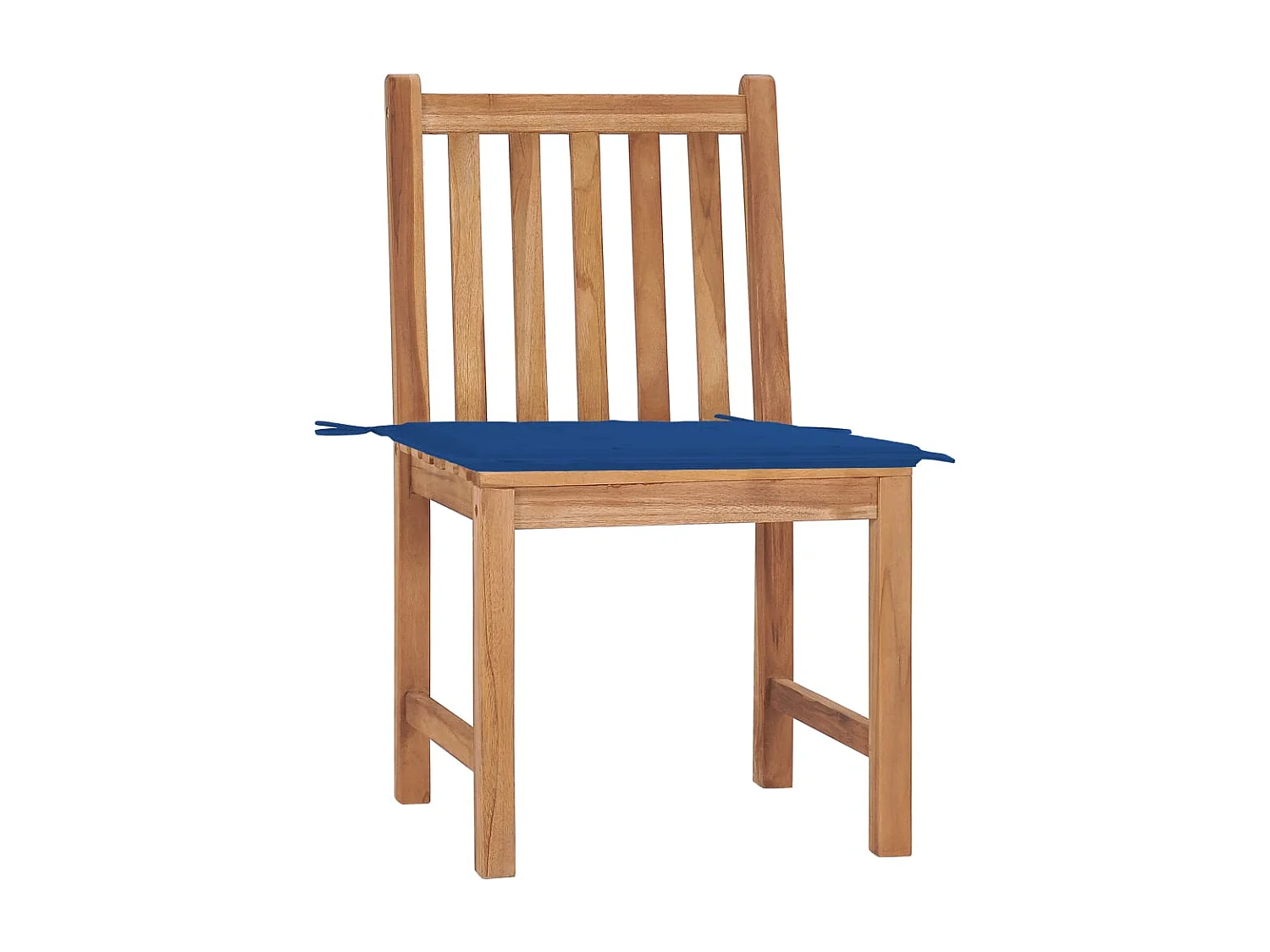 Lot de 2 Chaises de jardin avec coussins Bois de teck massif FR97953