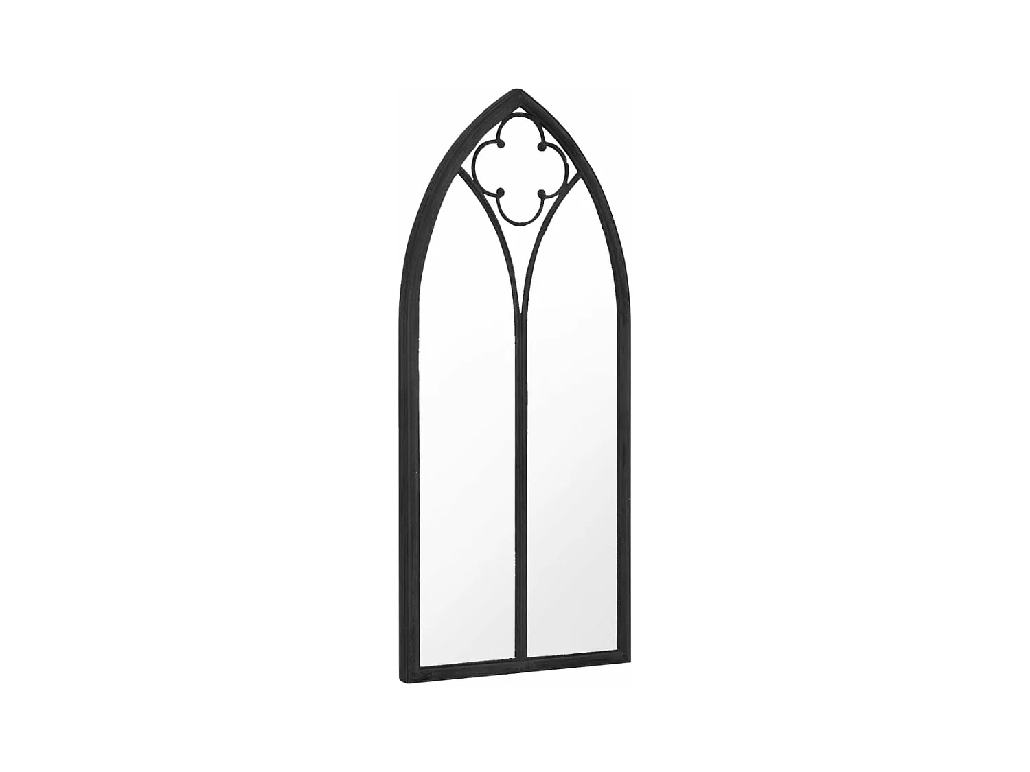 Miroir Noir 100x45 cm Fer pour utilisation à l'intérieur FR38541