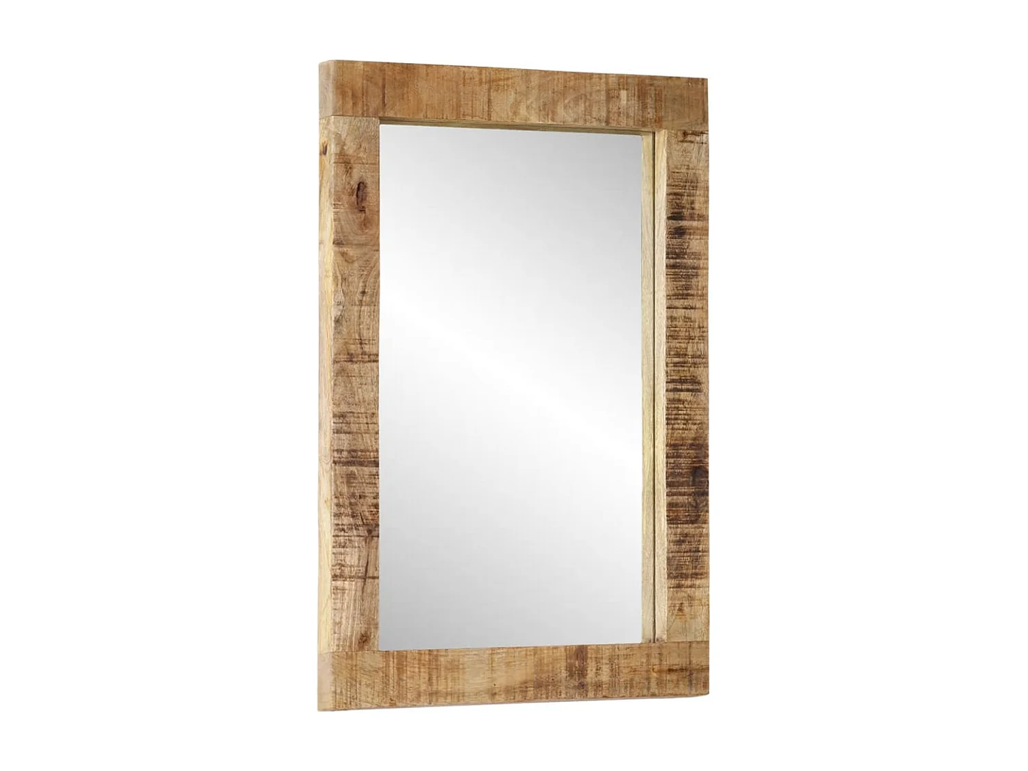 Espejo de vidrio y madera maciza de mango 70x50 cm ES281851