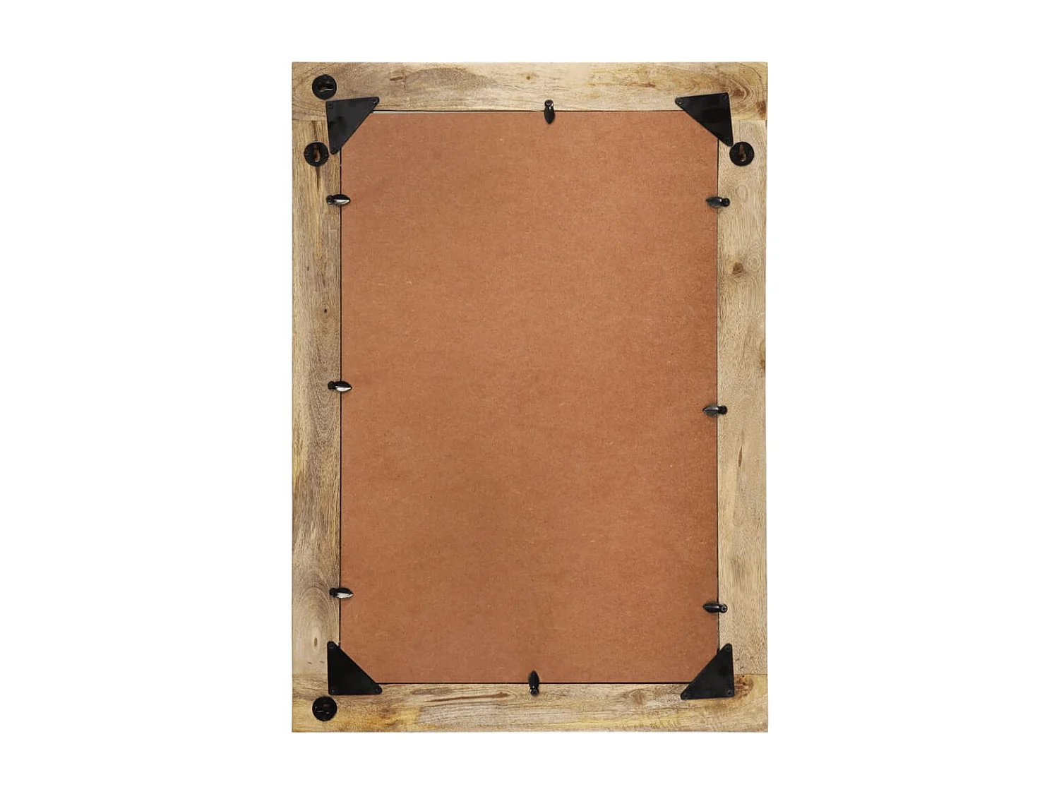 Espejo de vidrio y madera maciza de mango 70x50 cm ES281851