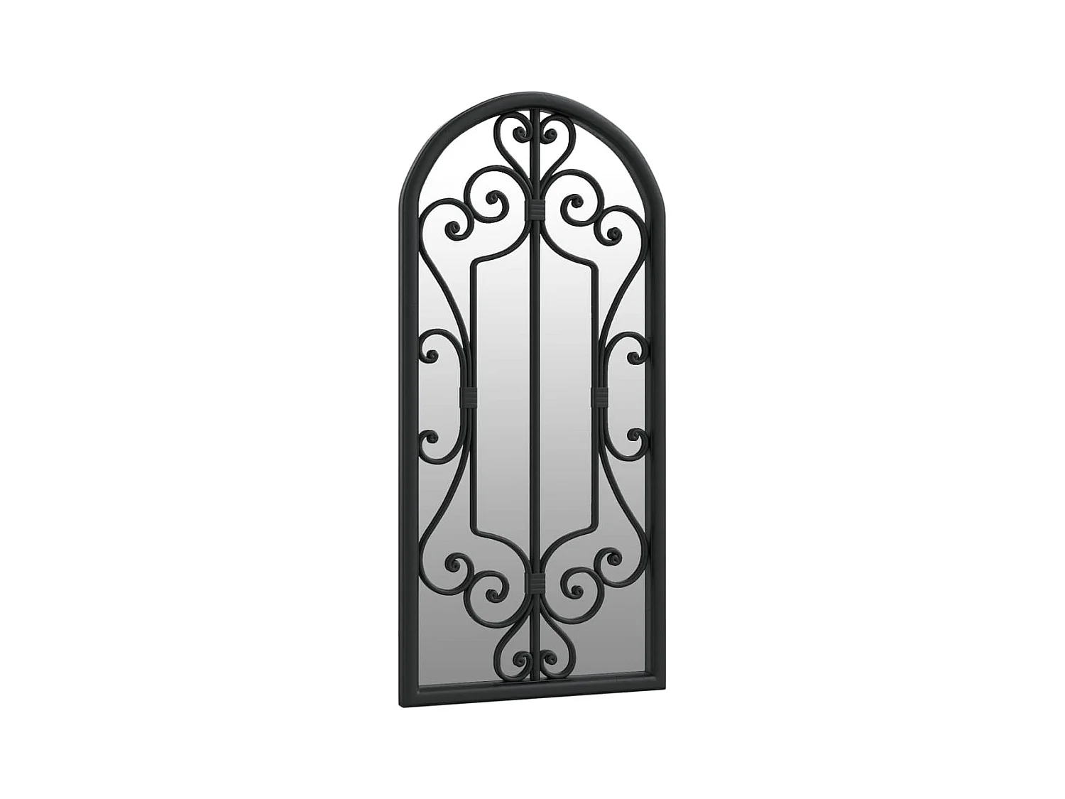 Miroir Noir 100x45 cm Fer pour utilisation à l'intérieur FR99532