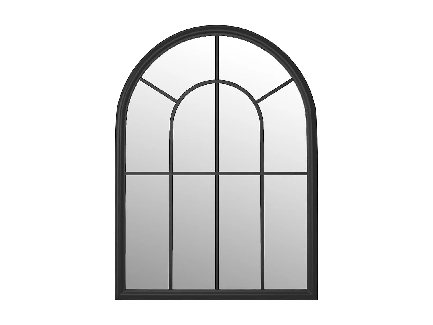 Miroir Noir 60x45 cm Fer pour utilisation à l'intérieur FR83453