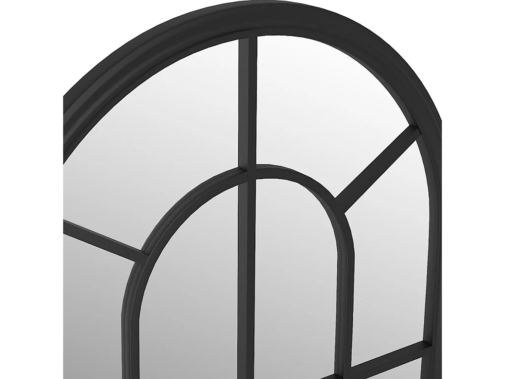 Miroir Noir 60x45 cm Fer pour utilisation à l'intérieur FR83453