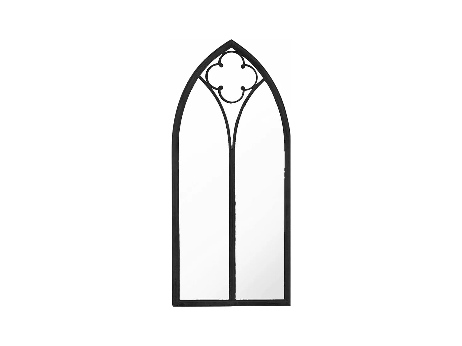 Spiegel 70x30 cm ijzer zwart BE719241