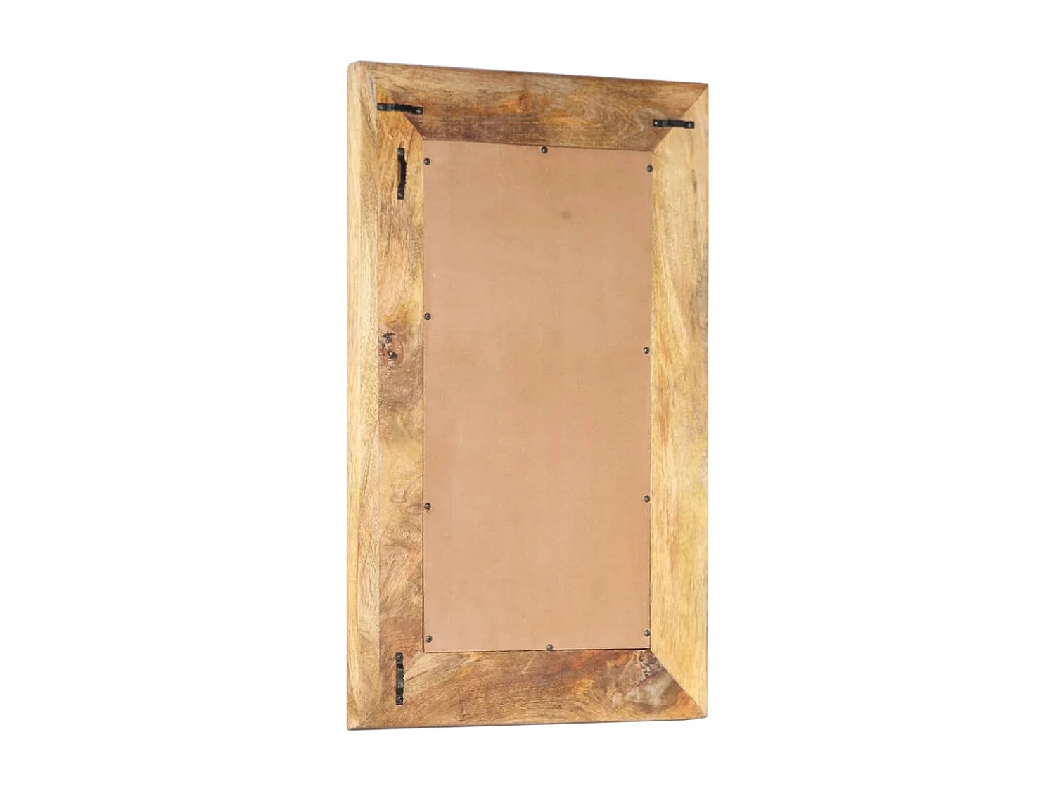 Miroir sculpté à la main 80x50x2,6 cm Bois de manguier solide FR64178