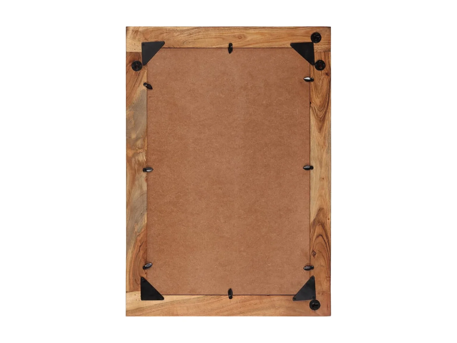 Miroir 70x50 cm bois massif de récupération et verre FR18499