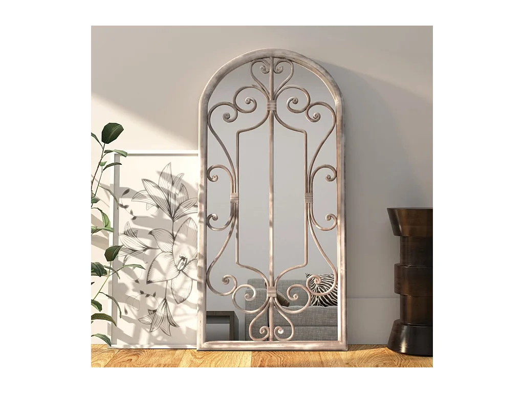 Miroir Sable 100x45 cm Fer pour utilisation à l'intérieur FR93768