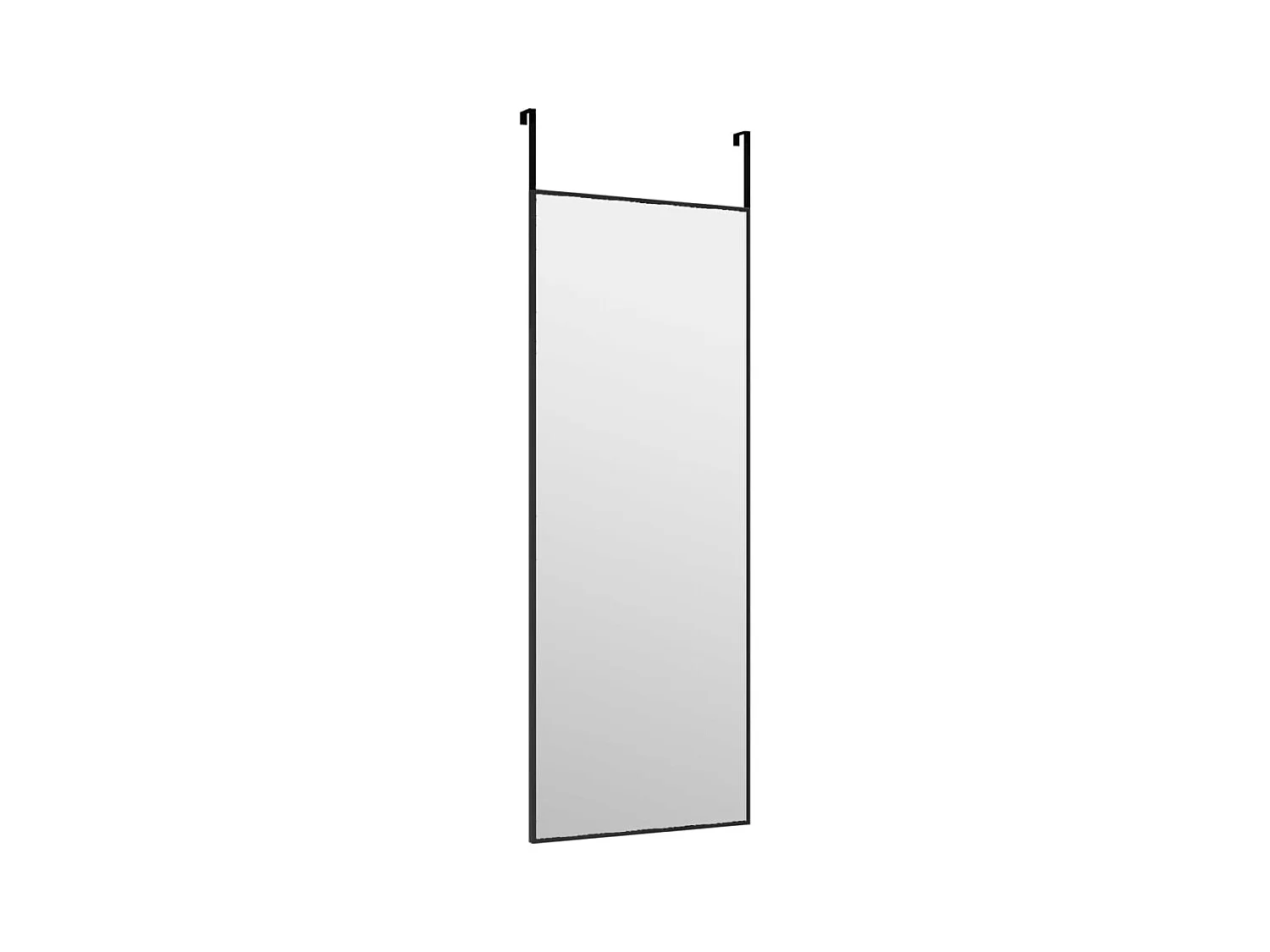 Miroir de porte Noir 30x80 cm Verre et aluminium FR24402