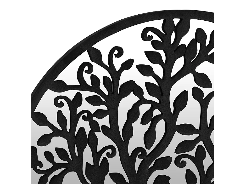 Miroir Noir 40x2,5 cm Fer pour utilisation à l'intérieur FR25530