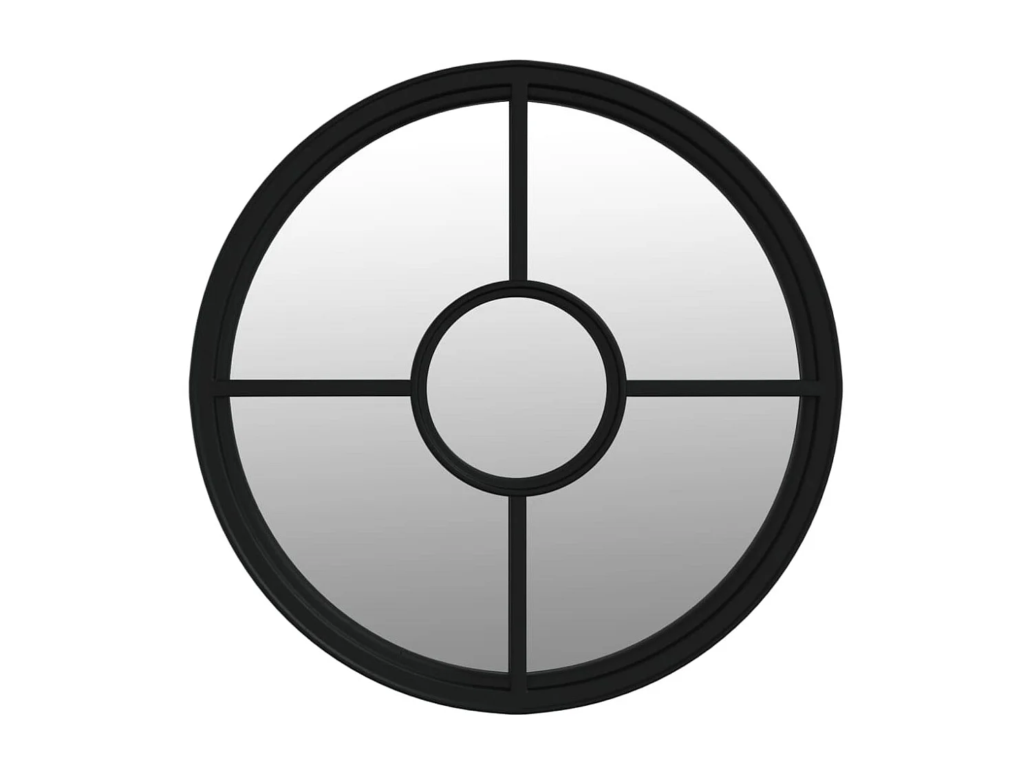 Miroir Noir 40x4 cm Fer pour utilisation à l'intérieur FR28974