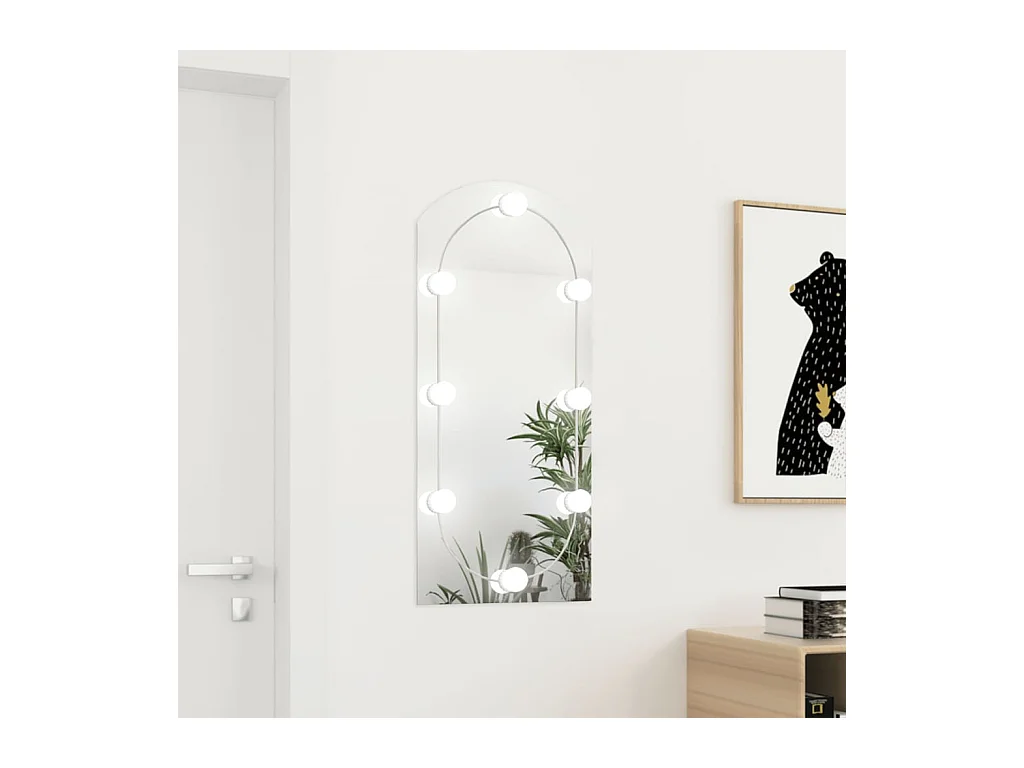 Miroir avec éclairage LED 90x45 cm Verre Arche FR77991