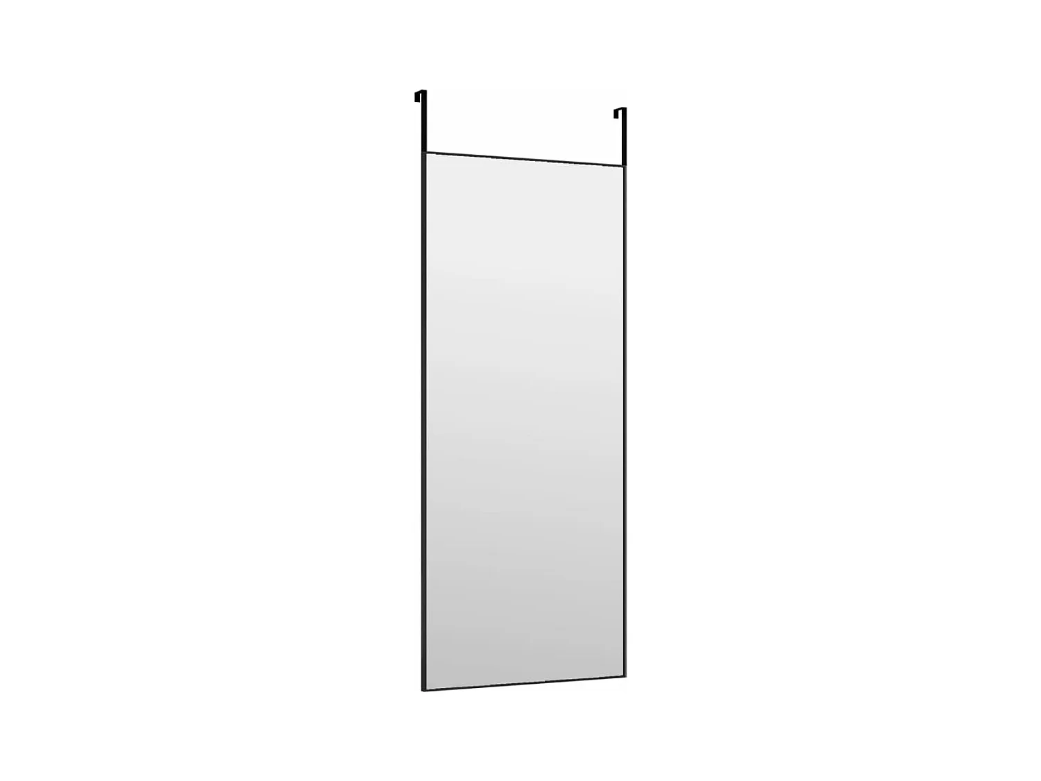 Miroir de porte Noir 40x100 cm Verre et aluminium FR23807