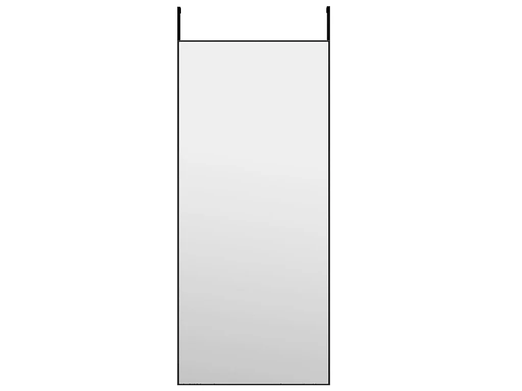 Miroir de porte Noir 40x100 cm Verre et aluminium FR23807
