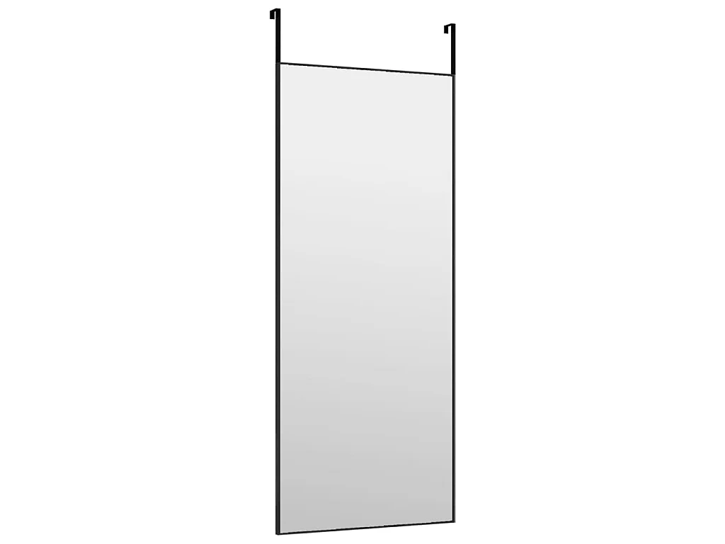 Miroir de porte Noir 40x100 cm Verre et aluminium FR23807