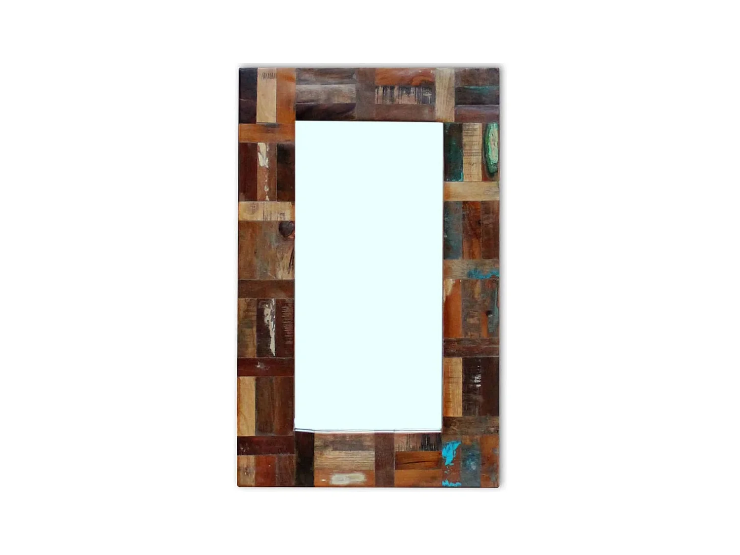 Miroir Bois de récupération massif 80x50 cm FR30269