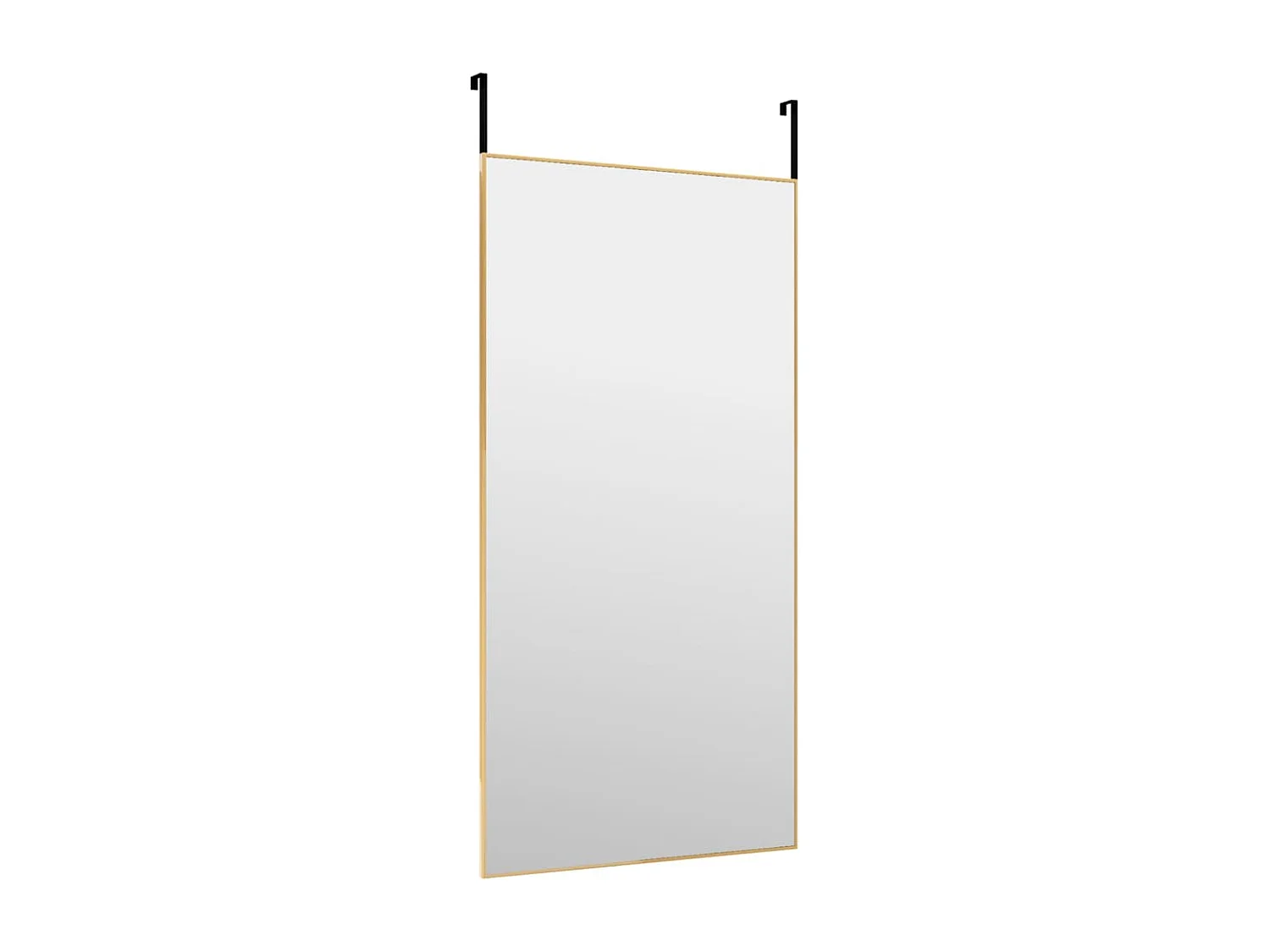 Espelho para porta 50x100 cm vidro e alumínio dourado PT674194