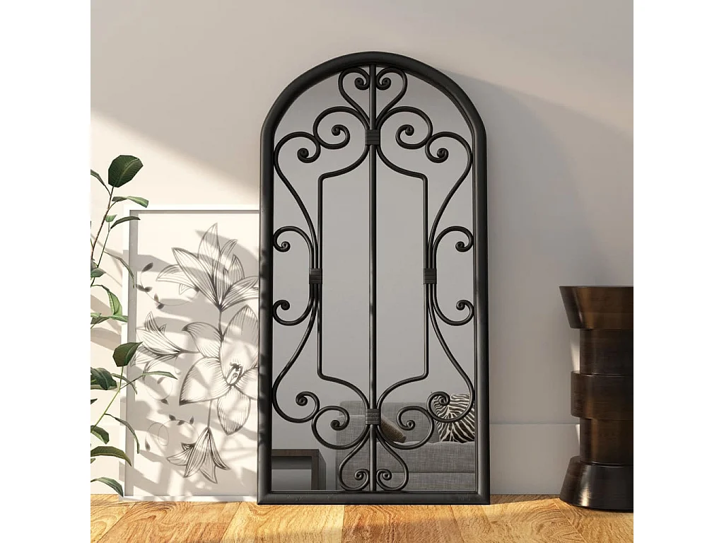 Miroir Noir 70x30 cm Fer pour utilisation à l'intérieur FR90782