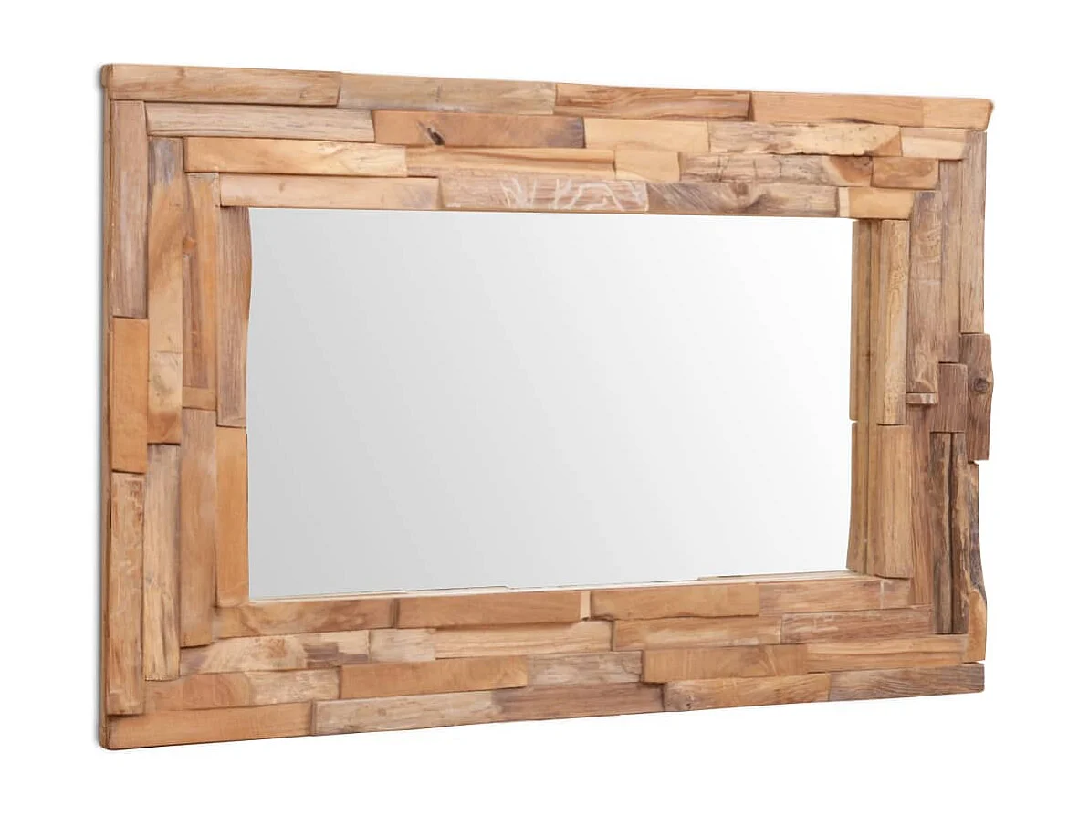 Miroir décoratif Teck 90x60 cm Rectangulaire FR46266