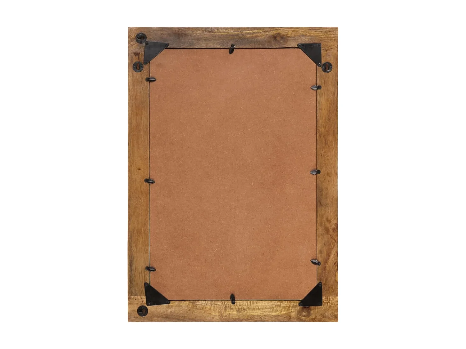 Miroir 70x50 cm bois de manguier massif et verre FR46354