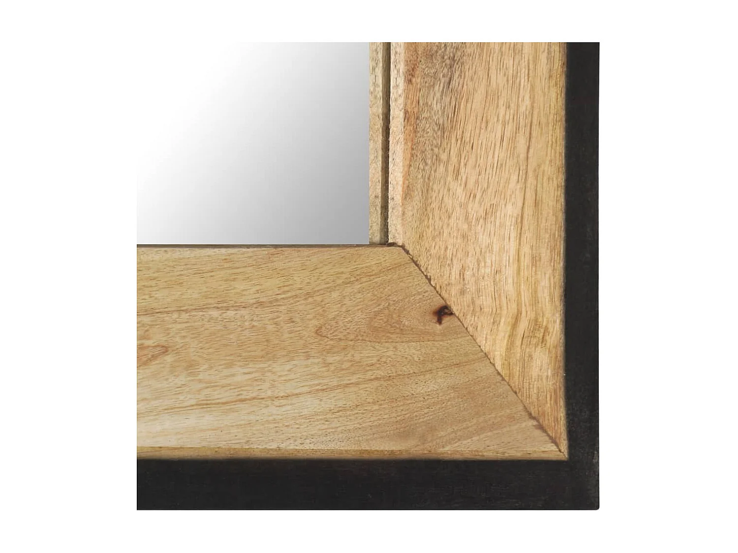 Espejo de madera maciza de mango 50x50 cm ES824985