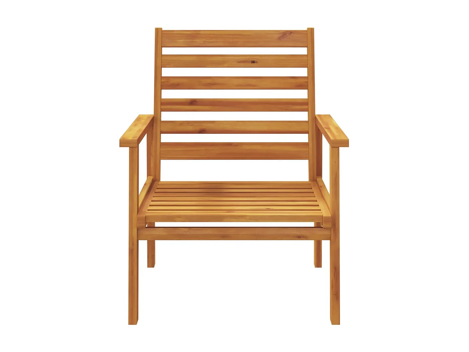 Lot de 2 Fauteuils de jardin 66,5x65x81 cm bois massif d'acacia FR61181