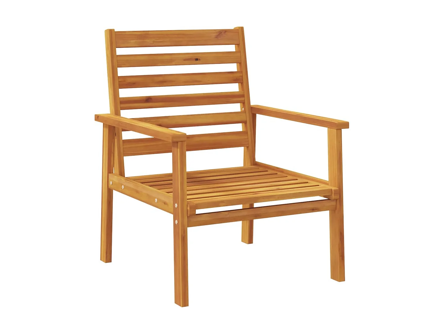 Lot de 2 Fauteuils de jardin avec coussin bois massif d'acacia FR36106