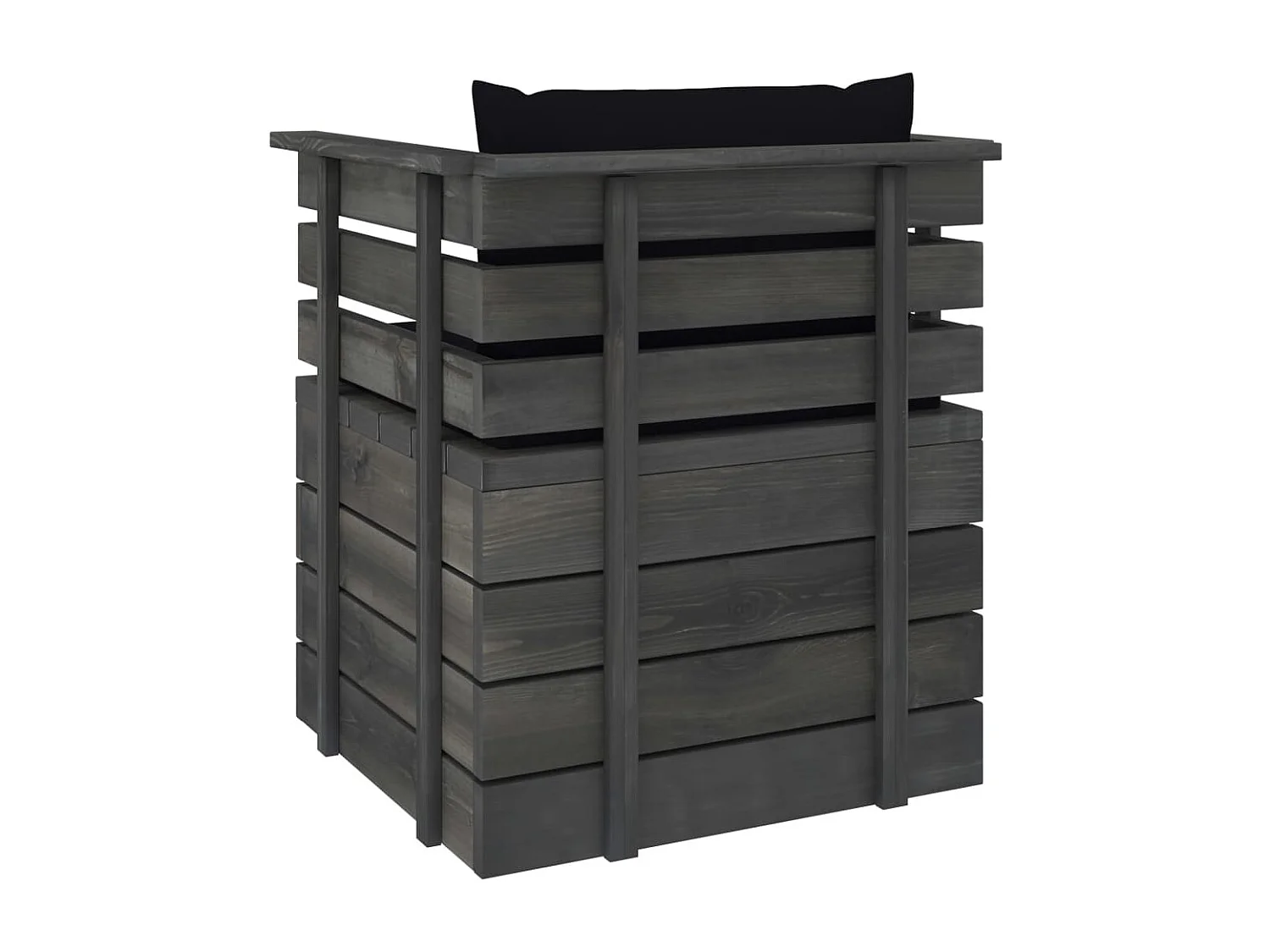 Fauteuil de jardin avec coussins Bois de pin FR37512