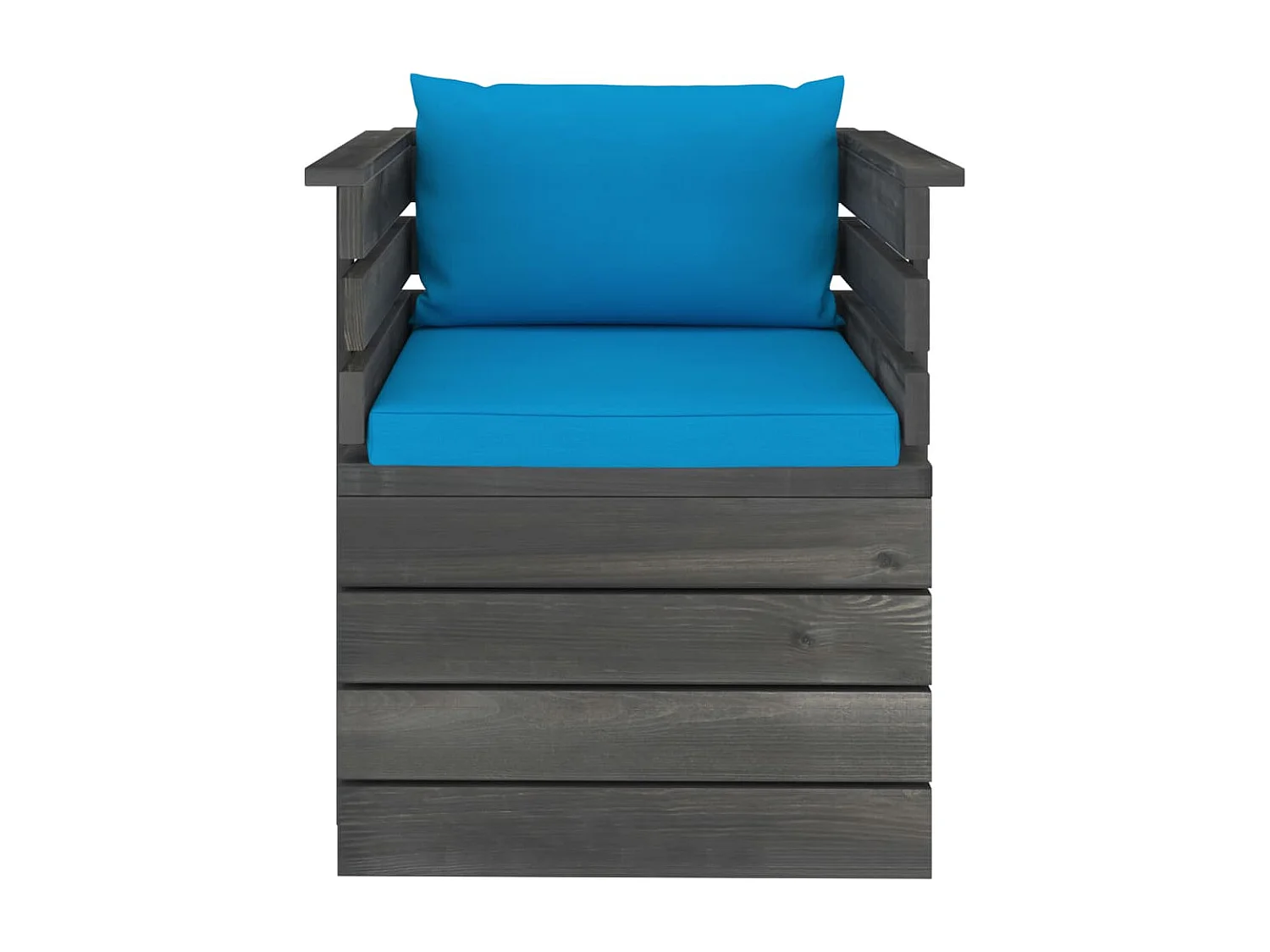 Fauteuil de jardin avec coussins Bois de pin FR32355