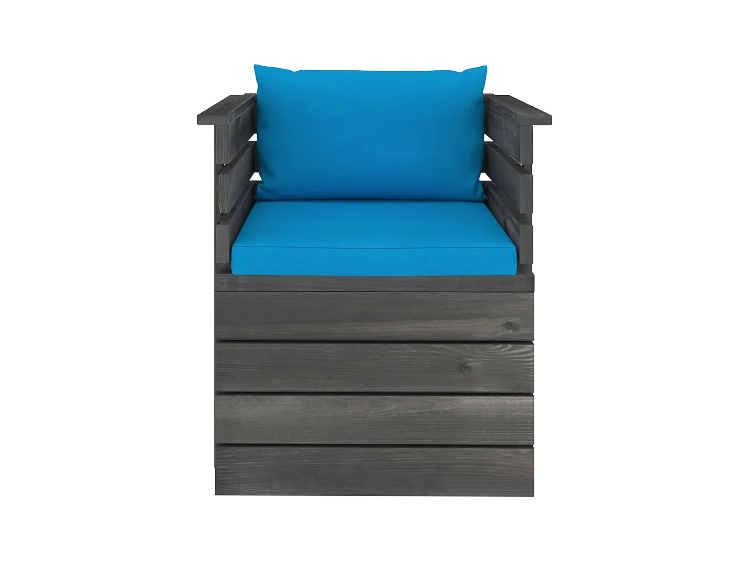 Fauteuil de jardin avec coussins Bois de pin FR32355