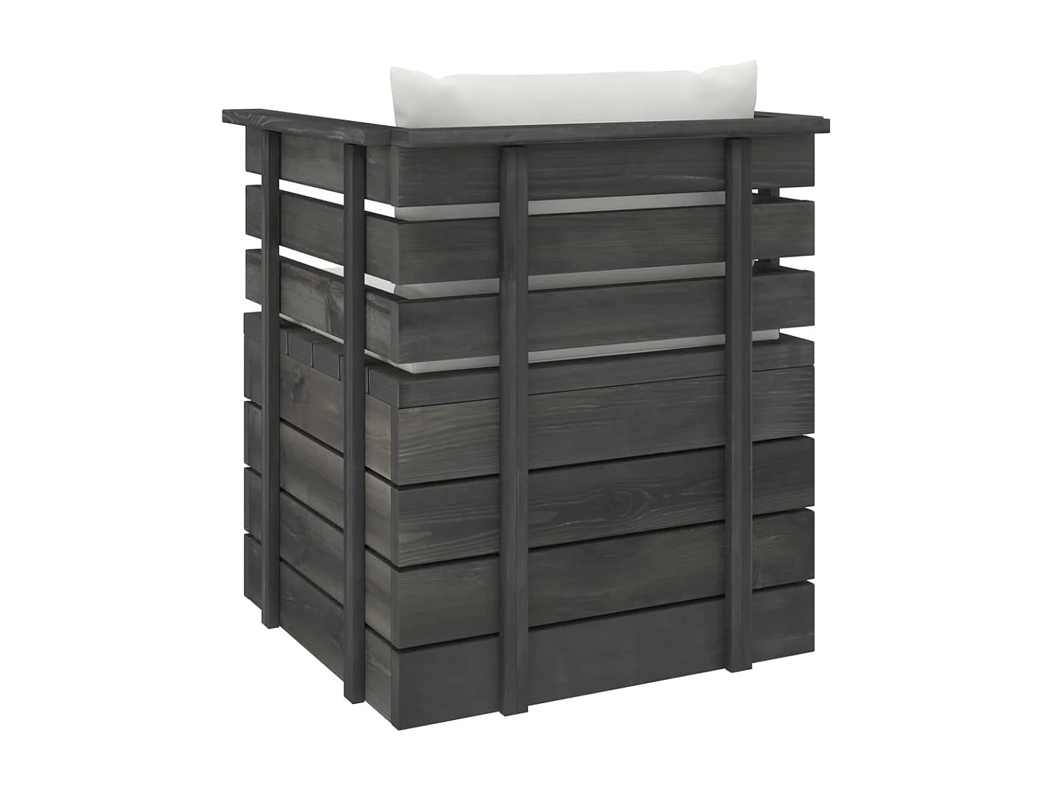 Fauteuil de jardin avec coussins Bois de pin FR94796