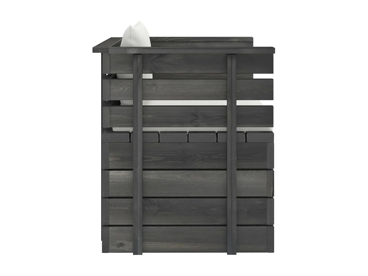 Fauteuil de jardin avec coussins Bois de pin FR94796